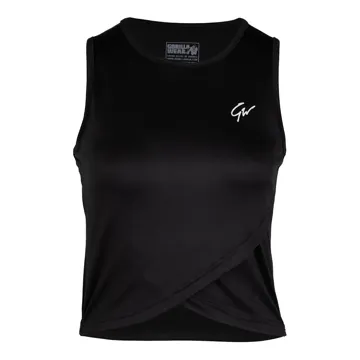 ESTELLE TWISTED CROP TOP Black - L