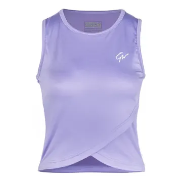 ESTELLE TWISTED CROP TOP Lilac - L