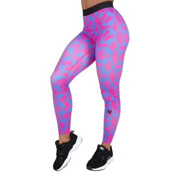 COLBY LEGGINGS Blue/Pink - XL