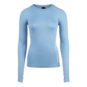 SELAH SEAMLESS LONG SLEEVE Light Blue - S/M