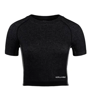 SELAH SEAMLESS CROP TOP Black - M/L