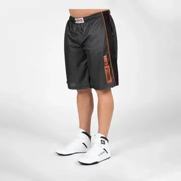 WALLACE MESH SHORTS Gray/Orange - XXL/XXXL