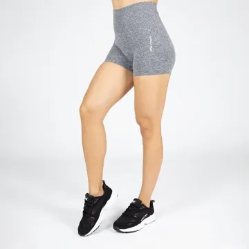 QUINCY SEAMLESS SHORTS Gray Melange - S/M