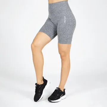 QUINCY SEAMLESS CYCLING SHORTS Gray Melange - M/L