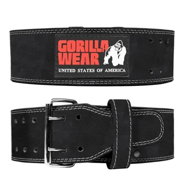 4 INCH LEATHER LIFTING BELT Black - XXL/XXXL