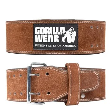 4 INCH LEATHER LIFTING BELT Brown - XXL/XXXL