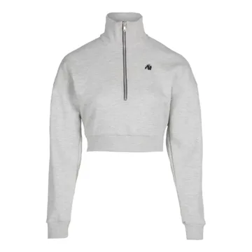 OCALA CROPPED HALF-ZIP SWEATSHIRT Gray - L