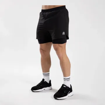 CORTEZ 2-IN-1 SHORTS Black - XXL