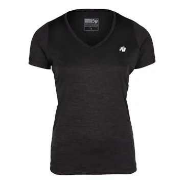 ELMIRA V-NECK T-SHIRT Black - XS