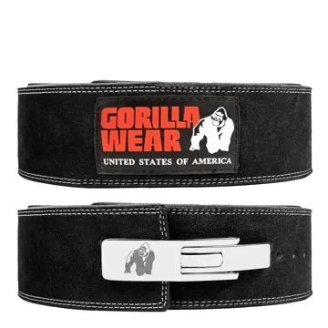 4 INCH LEATHER LEVER BELT Black - S/M