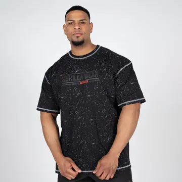 SAGINAW OVERSIZED T-SHIRT Washed Black - S