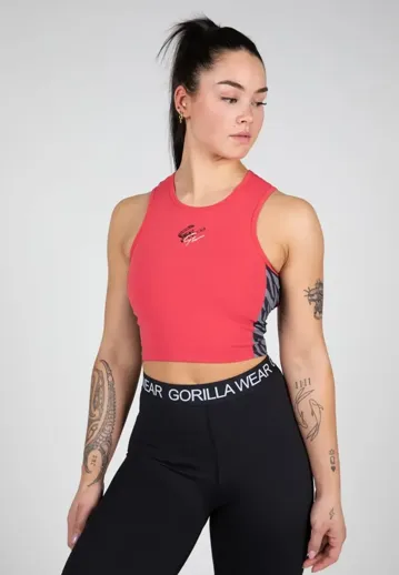 ZION CROP TOP Red - XS