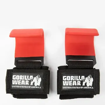 WEIGHT LIFTING HOOKS Black/Red - TAILLE UNIQUE
