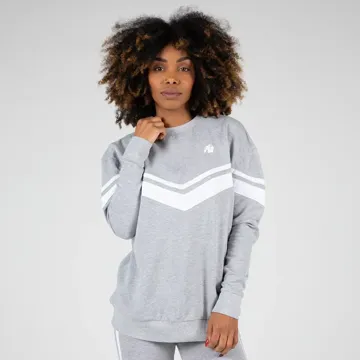 HAILEY OVERSIZED SWEATSHIRT Gray Melange - XS